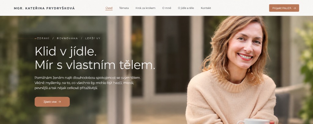 Website katerinafrydryskova.cz